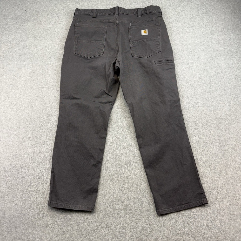 Carhartt Rugged Flex Slim Fit Tapered 5 Pocket Canvas Work Pants BN2821-M‎ Gray